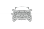 Car Keychain for Volkswagen Atlas (type FRONT) Keychains opdesign