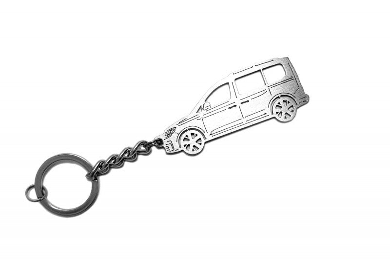 Car Keychain for Volkswagen Caddy IV (type STEEL) - decoinfabric