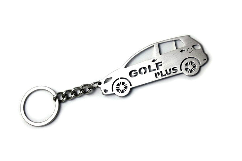 Car Keychain for Volkswagen Golf Plus (type STEEL) - decoinfabric