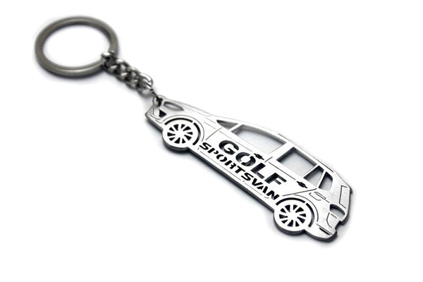 Car Keychain for Volkswagen Golf Sportsvan (type STEEL) - decoinfabric