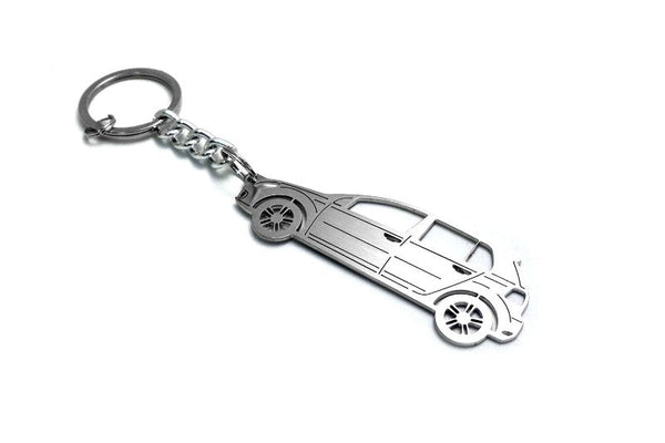 Car Keychain for Volkswagen Golf VI 5D (type STEEL) - decoinfabric