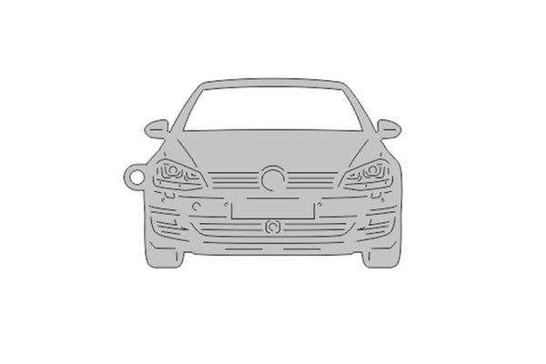 Car Keychain for Volkswagen Golf VII (type FRONT) - decoinfabric