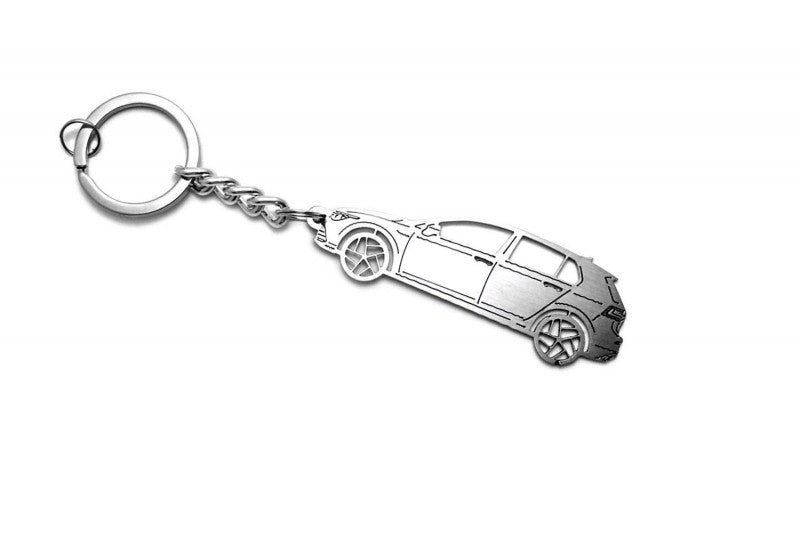 Car Keychain for Volkswagen Golf VIII 5D (type STEEL) - decoinfabric