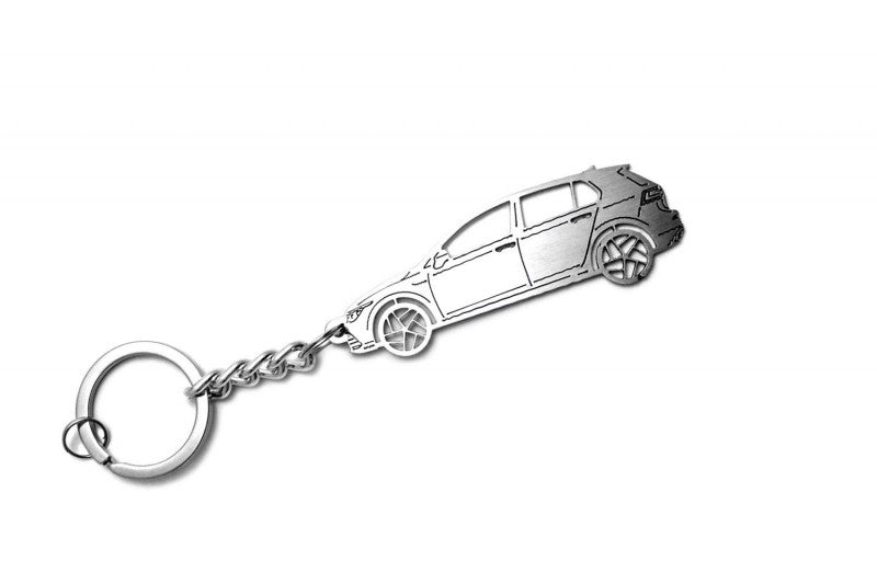 Car Keychain for Volkswagen Golf VIII 5D (type STEEL) - decoinfabric