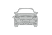 Car Keychain for Volkswagen ID.4 (type FRONT) Keychains opdesign