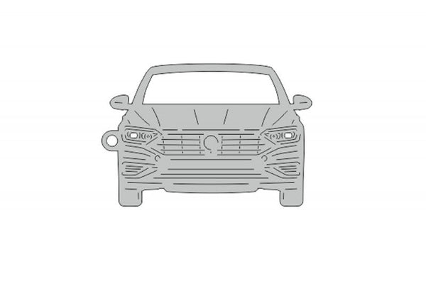 Car Keychain for Volkswagen Jetta VII (type FRONT) - decoinfabric