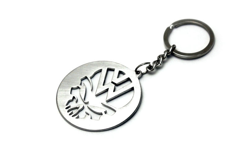 Car Keychain for Volkswagen Logo Skull (type STEEL) - decoinfabric