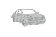 Car Keychain for Volkswagen Phaeton (type 3D) Keychains opdesign