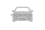 Car Keychain for Volkswagen Phaeton (type FRONT) Keychains opdesign