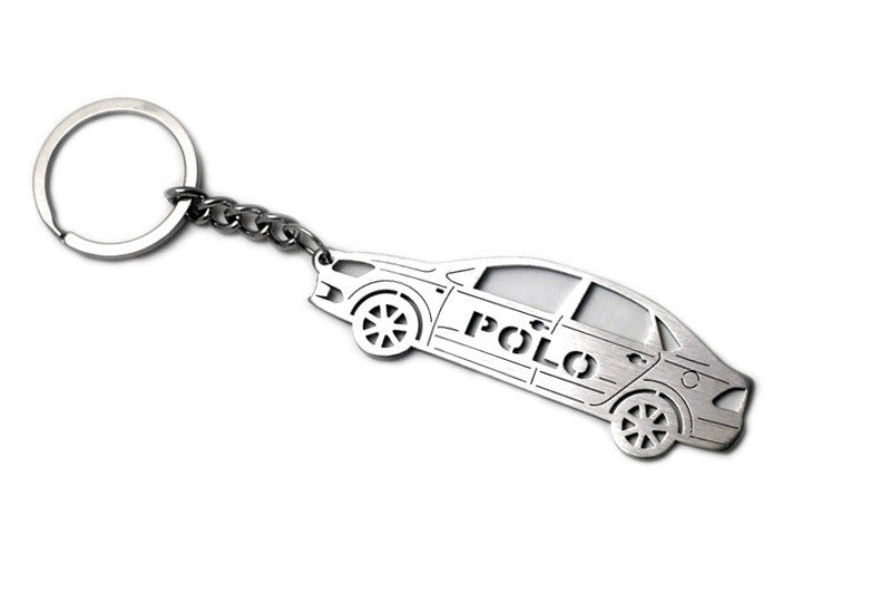 Car Keychain for Volkswagen Polo V 4D (type STEEL) - decoinfabric