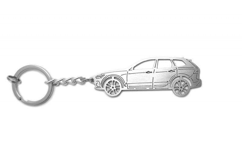 Car Keychain for Volvo XC60 II (type STEEL) - decoinfabric