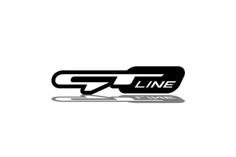 KIA tailgate trunk rear emblem with GT line logo KIA emblems decoinfabric