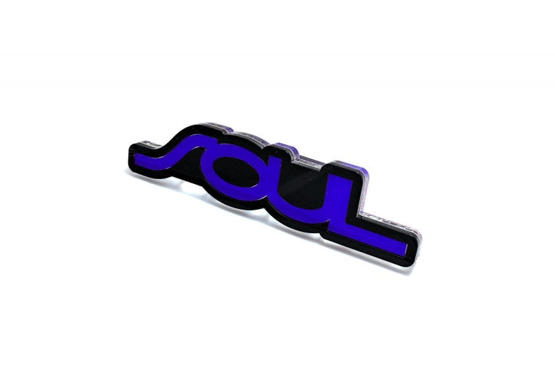 KIA Soul I Radiator grille emblem with Soul II 2013-2019 logo - decoinfabric