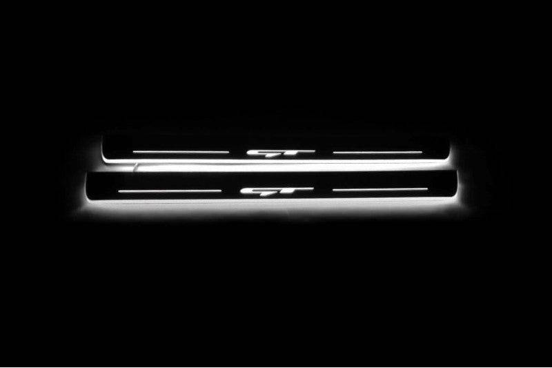KIA Ceed II 2012-2018 LED Door Sill With Logo GT KIA Led Door Sills opdesign