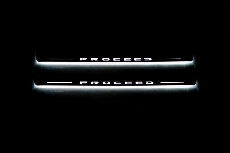 KIA Proceed III 2018+ Auto Door Sill Plates With Logo Proceed KIA Led Door Sills opdesign