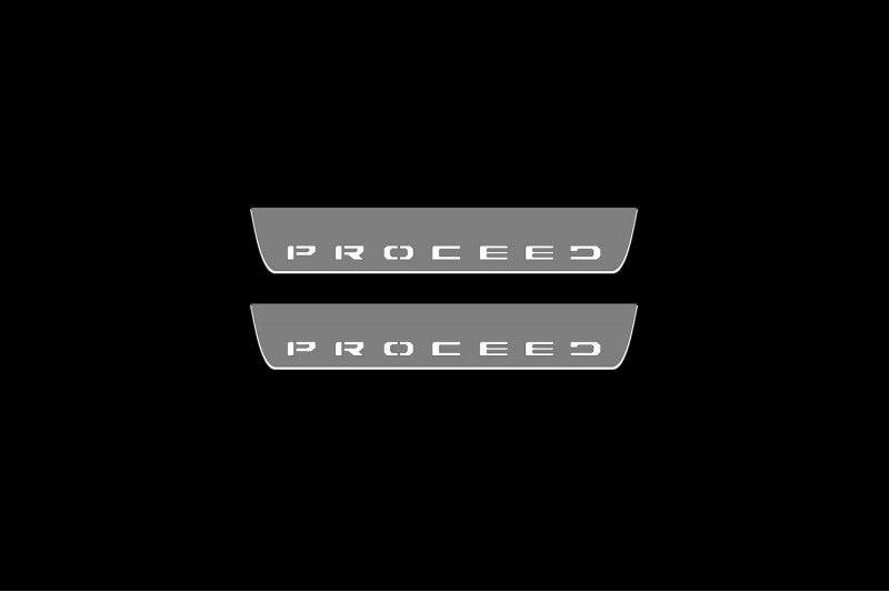 KIA Proceed III Auto Door Sill Plates With Logo Proceed - decoinfabric
