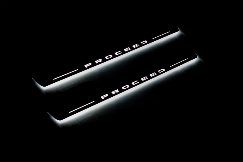 KIA Proceed III 2018+ Auto Door Sill Plates With Logo Proceed KIA Led Door Sills opdesign