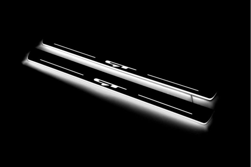 KIA ProCeed III 2018+ Door Sill Led Plate With Logo GT KIA Led Door Sills opdesign