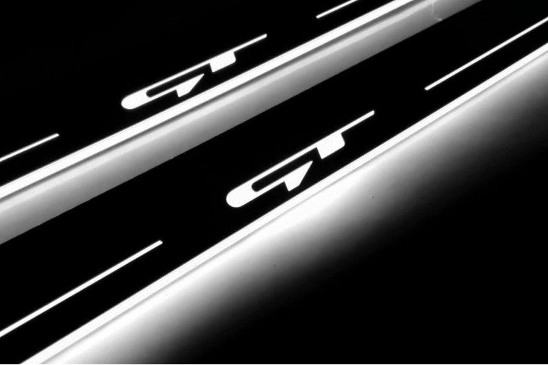KIA ProCeed III 2018+ Door Sill Led Plate With Logo GT KIA Led Door Sills opdesign