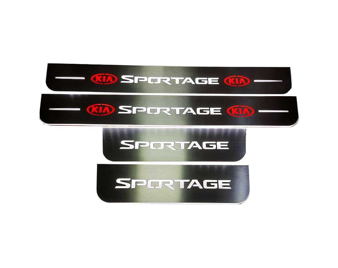 Kia Sportage 2017+ LED Door Sills PRO With Sportage Logo