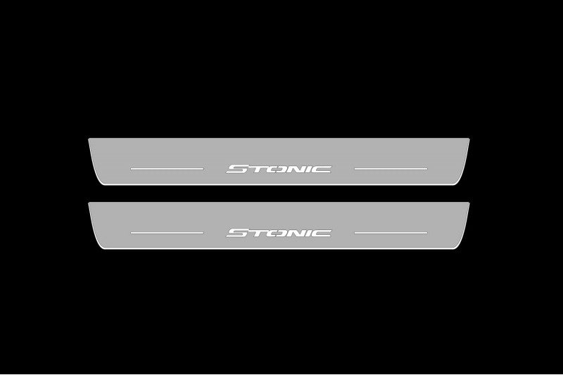 Kia Stonic 2017+ LED Door Sill With Logo Stonic KIA Led Door Sills opdesign