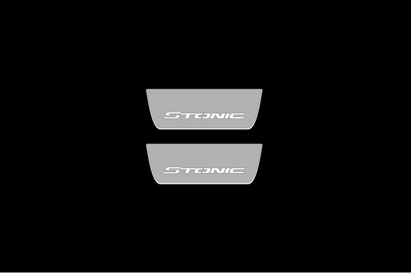 Kia Stonic 2017+ LED Door Sill With Logo Stonic KIA Led Door Sills opdesign