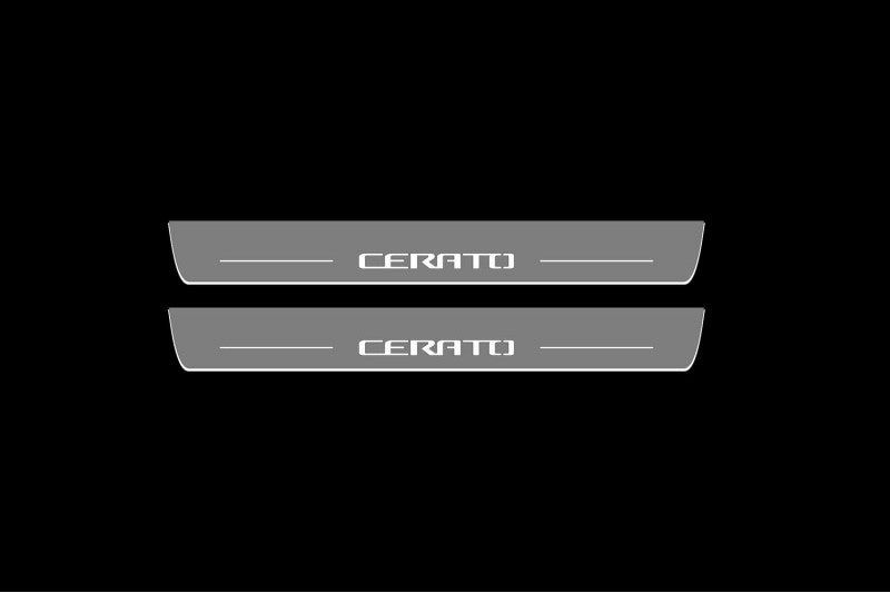 KIA Cerato III 2013-2018 Auto Door Sills With Logo Cerato KIA Led Door Sills opdesign