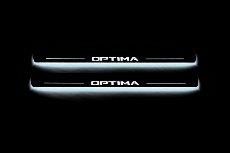 KIA Optima IV 2015-2019 Door Sill Lights With Logo Optima KIA Led Door Sills opdesign