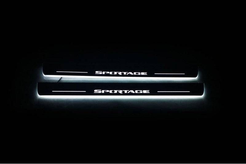 KIA Sportage III LED Car Door Sill With Logo Sportage - decoinfabric