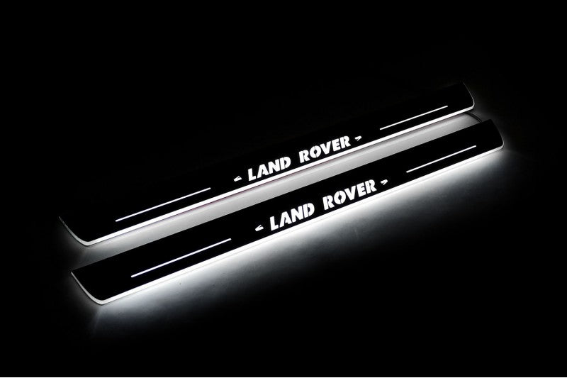 Land Rover Discovery III 2004-2009 LED Door Sill With Logo Land Rover Land Rover Led Door Sills opdesign