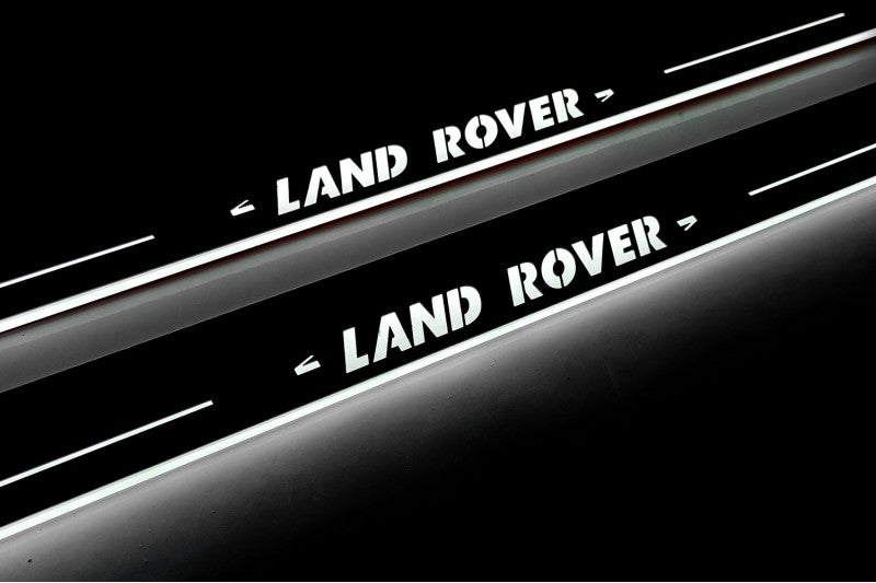 Land Rover Discovery III LED Door Sill With Logo Land Rover - decoinfabric