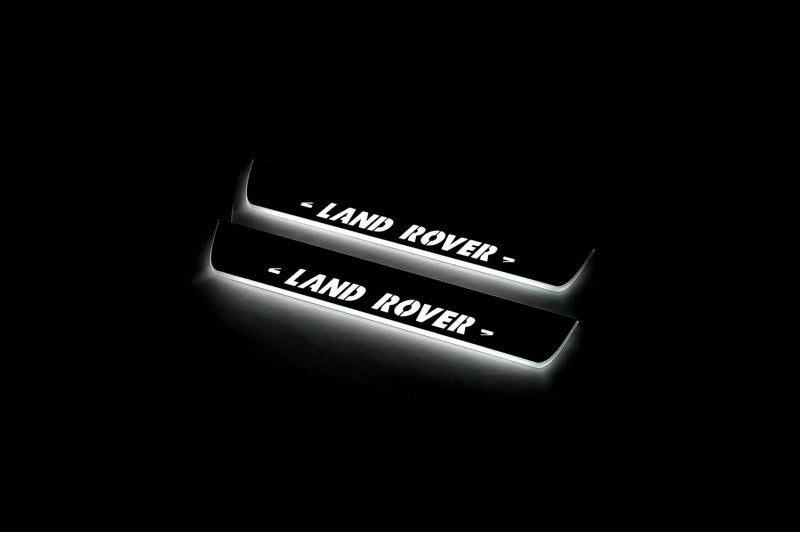 Land Rover Discovery III 2004-2009 LED Door Sill With Logo Land Rover Land Rover Led Door Sills opdesign