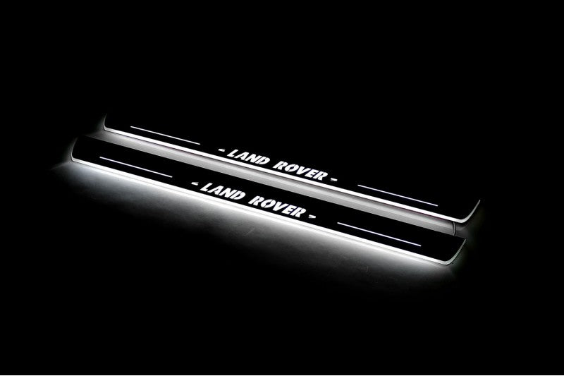 Land Rover Discovery III 2004-2009 LED Door Sill With Logo Land Rover Land Rover Led Door Sills opdesign