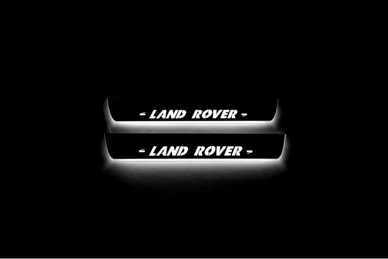 Land Rover Discovery III 2004-2009 LED Door Sill With Logo Land Rover Land Rover Led Door Sills opdesign