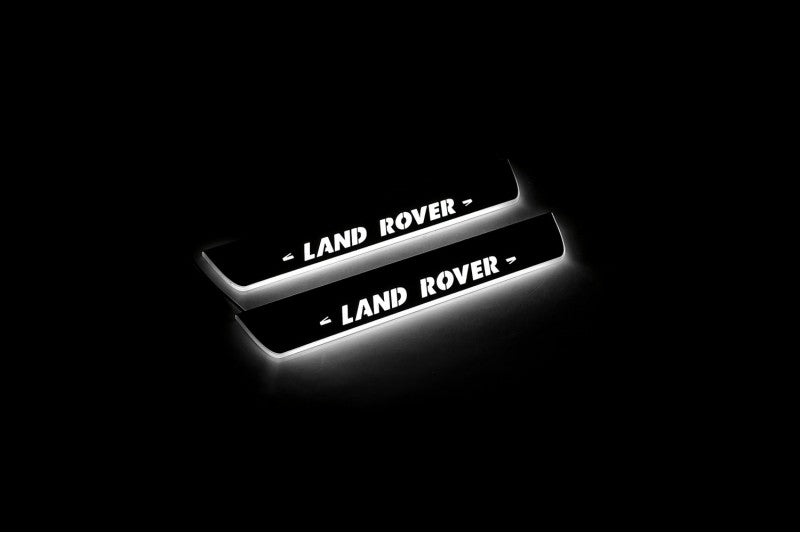 Land Rover Discovery III 2004-2009 LED Door Sill With Logo Land Rover Land Rover Led Door Sills opdesign