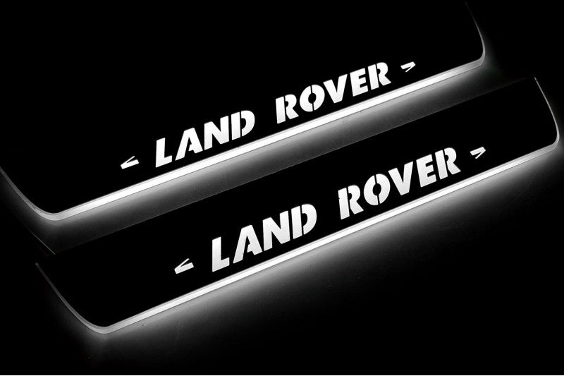 Land Rover Discovery III 2004-2009 LED Door Sill With Logo Land Rover Land Rover Led Door Sills opdesign