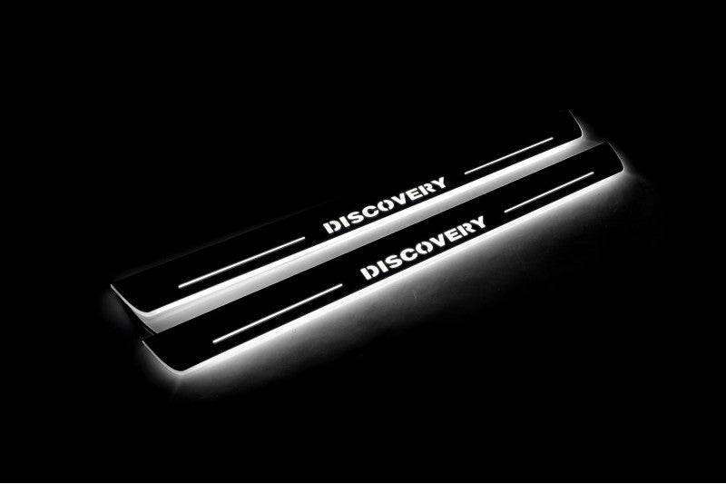Land Rover Discovery III 2004-2009 LED Door Sills PRO With Logo Discovery Land Rover Led Door Sills opdesign