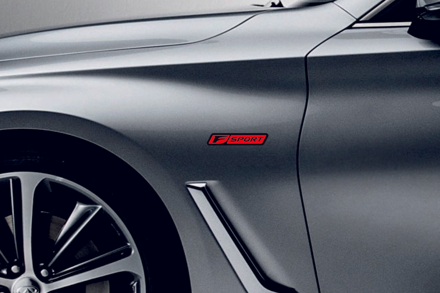 Lexus emblem for fenders with F Sport logo (type 2) Lexus emblems decoinfabric
