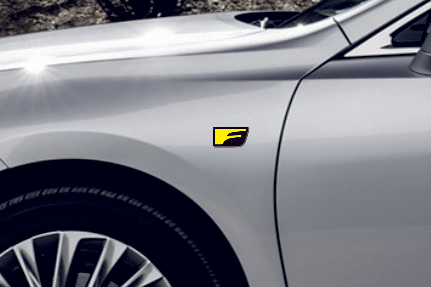 Lexus emblem for fenders with F Sport logo (Type 4) - decoinfabric