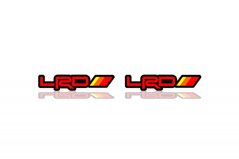 Lexus emblem for fenders with LRD logo Lexus emblems decoinfabric BLACK RED