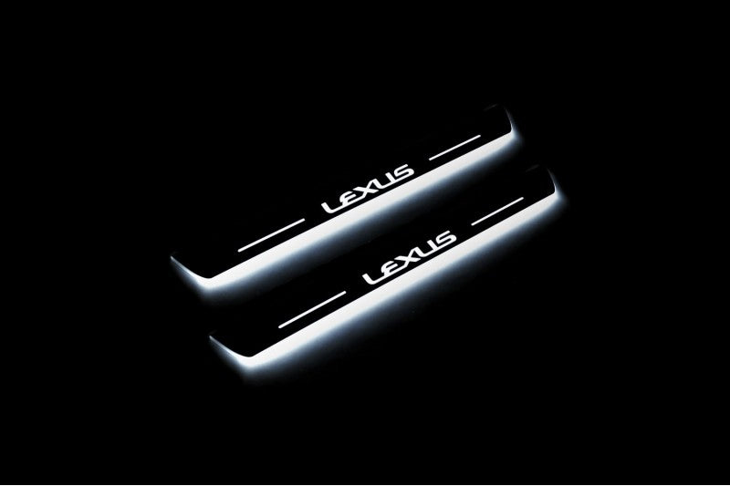 Lexus LX III 2008+ Auto Door Sill Plates With Logo Lexus Lexus Led Door Sills opdesign