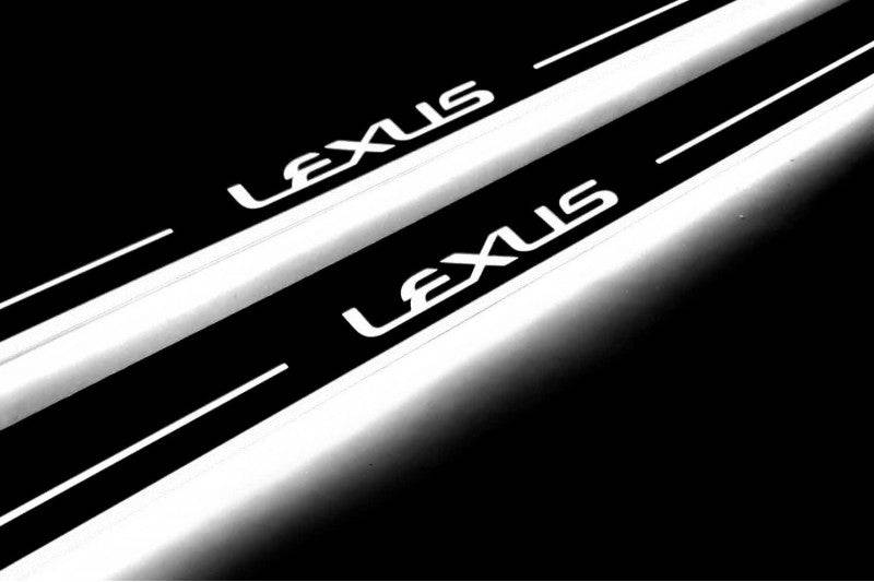Lexus LX III 2008+ Auto Door Sill Plates With Logo Lexus Lexus Led Door Sills opdesign