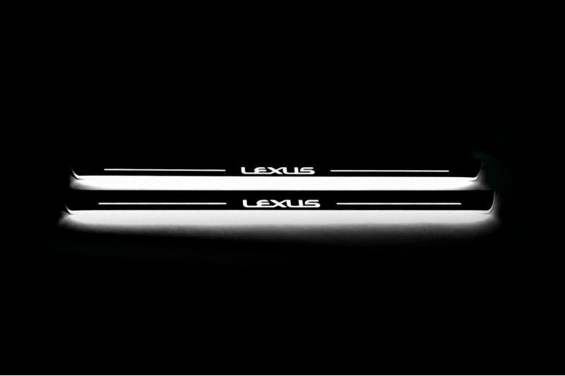 Lexus LX III 2008+ Auto Door Sill Plates With Logo Lexus Lexus Led Door Sills opdesign