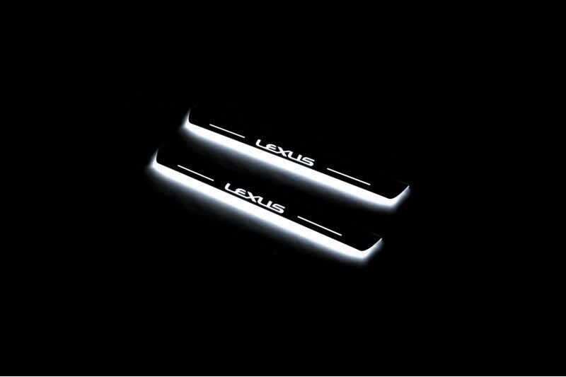 Lexus LX III 2008+ Auto Door Sill Plates With Logo Lexus Lexus Led Door Sills opdesign