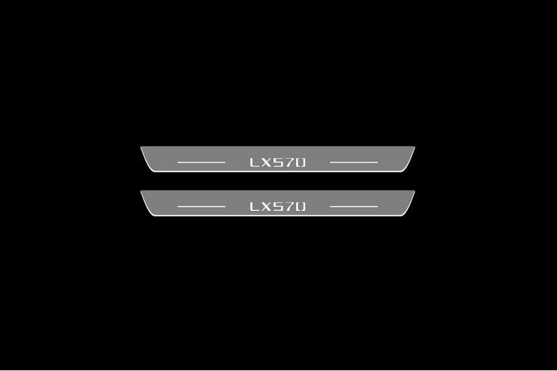 Lexus LX III 2008+ LED Car Door Sill With Logo LX570 Lexus Led Door Sills opdesign