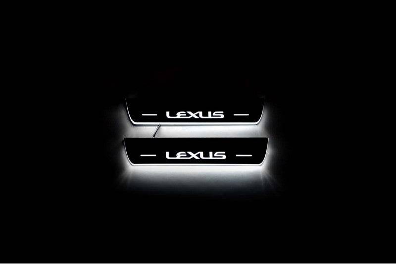 Lexus NX LED Door Sills PRO With Logo Lexus - decoinfabric