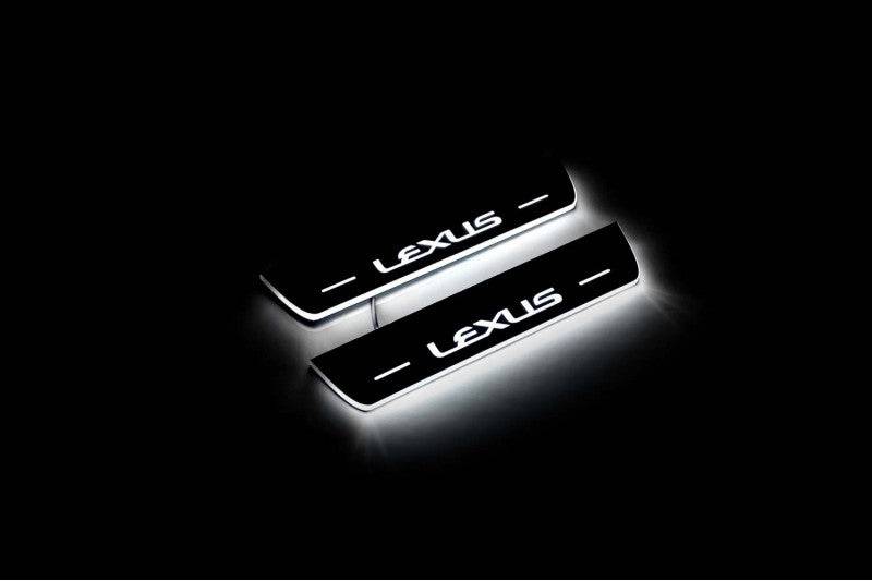Lexus NX LED Door Sills PRO With Logo Lexus - decoinfabric