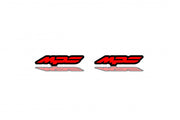 Mazda emblem for fenders with logo MPS Mazda Car Emblems decoinfabric BLACK RED