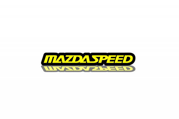 Mazda tailgate trunk rear emblem with Mazdaspeed logo