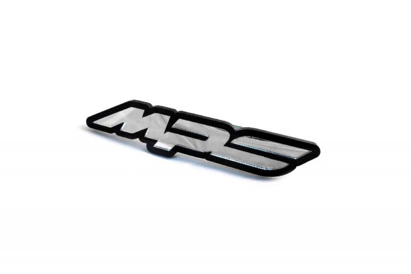 Mazda Emblem & Badges set with MPS logo Mazda emblems decoinfabric BLACK SILVER MIRROR